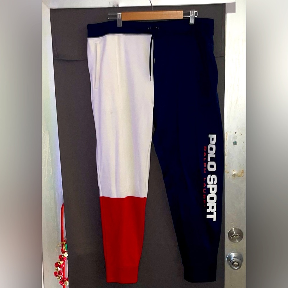 Polo Sport Ralph Lauren XXL joggers blue white red USA